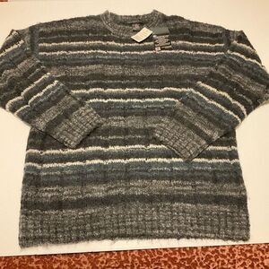 Geoffrey Beene Britboy Grandad Sweater. Arctic hombre. Wool blend Size Large.